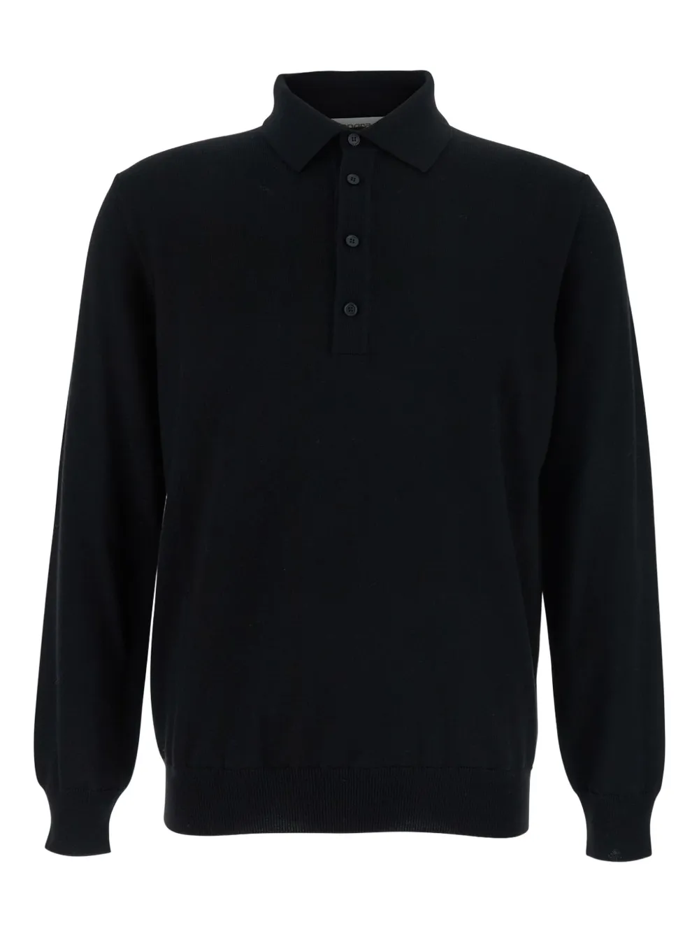four-button polo neck sweater