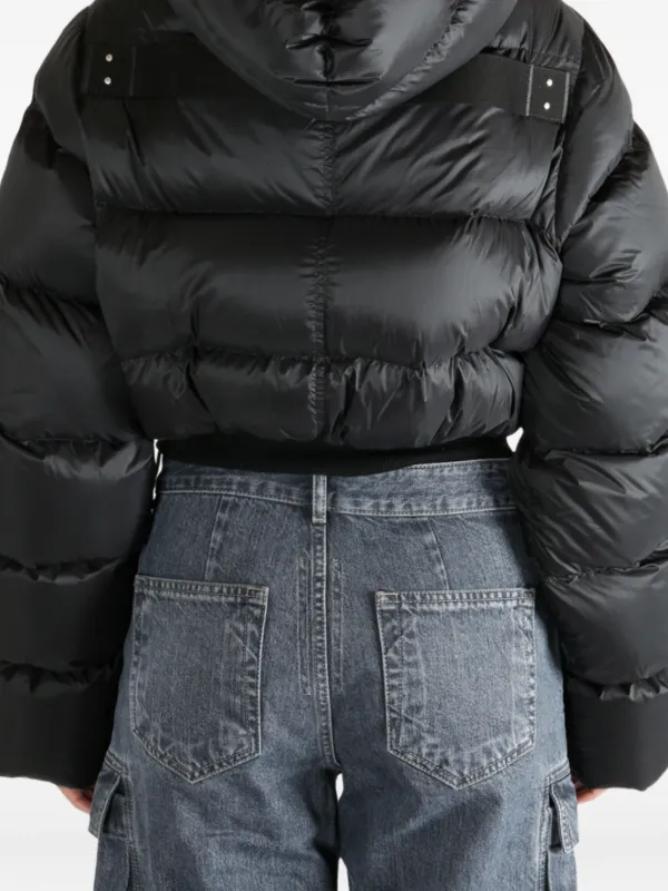 Rick Owens Hooded Puffer Jacket | ブラック | FARFETCH JP