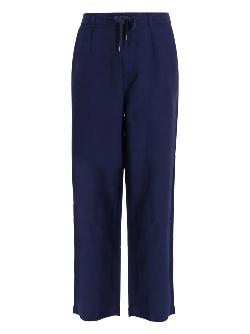 drawstring linen trousers
