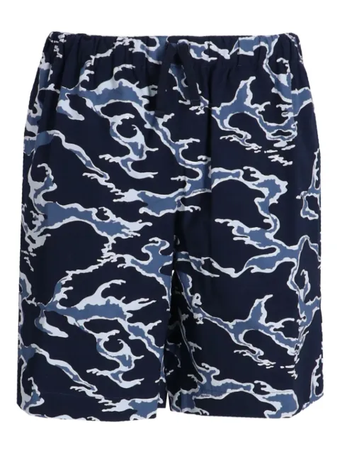 Kenzo ocean camo-print cotton shorts