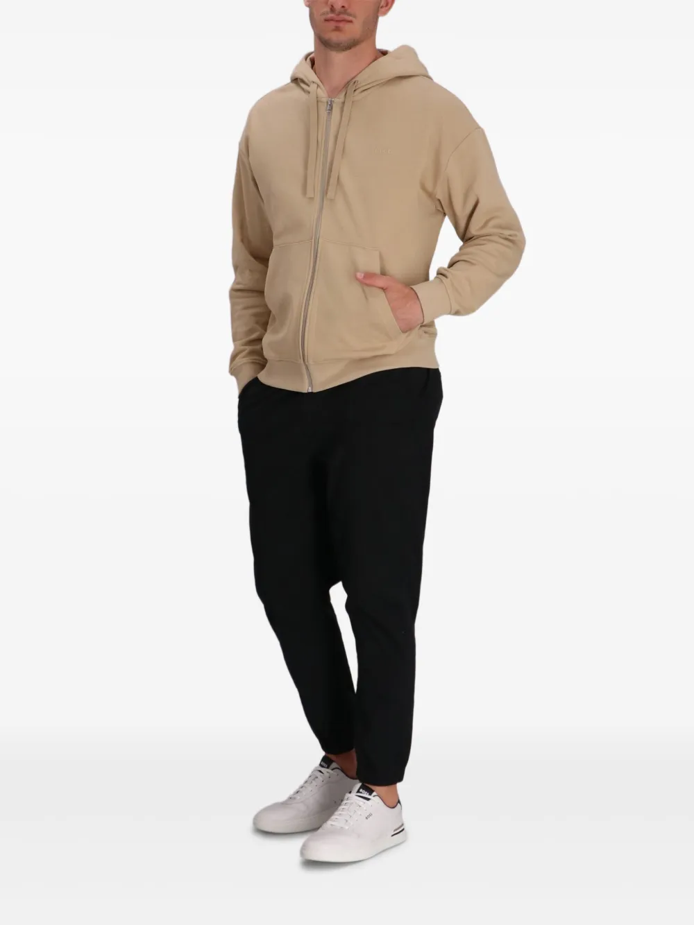 HUGO Sweater met capuchon Beige
