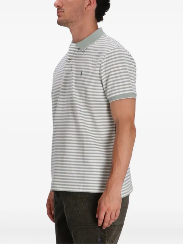 Polo by Ralph Lauren グリーンストライプポロシャツ Polo Ralph Lauren ストライプ ポロシャツ | グリーン | FARFETCH JP