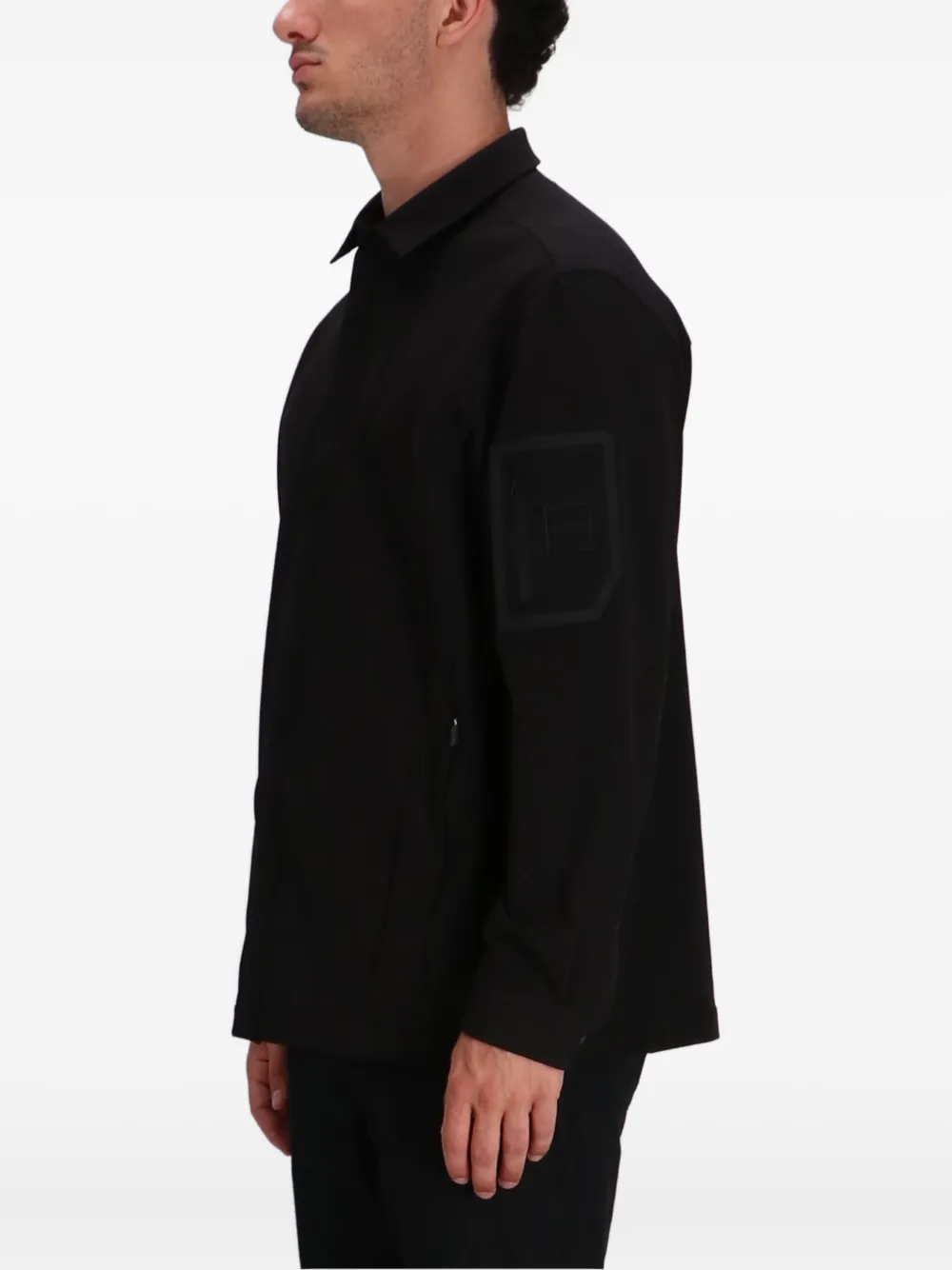 BOSS Shirtjack met zakdetail Zwart