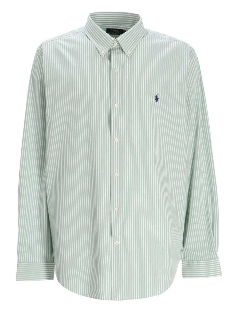 Polo Ralph Lauren striped-pattern cotton shirt Groen