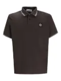 Stone Island tipped-collar logo polo shirt - Grey