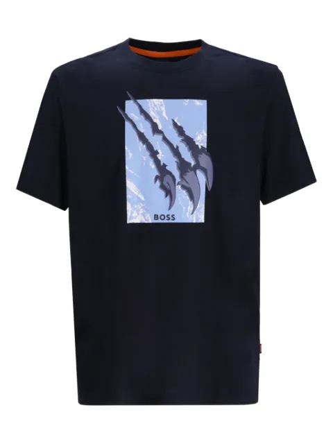 BOSS graphic-print crew-neck T-shirt