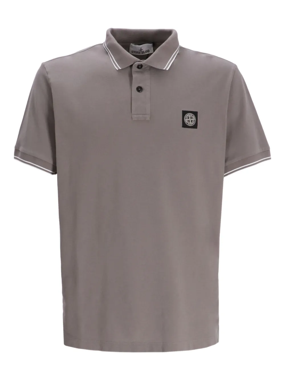 logo-patch cotton polo shirt