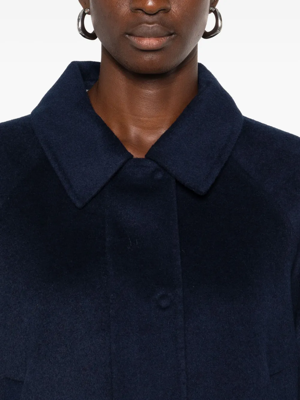 Ottod'Ame Kort jack met raglan mouwen Blauw