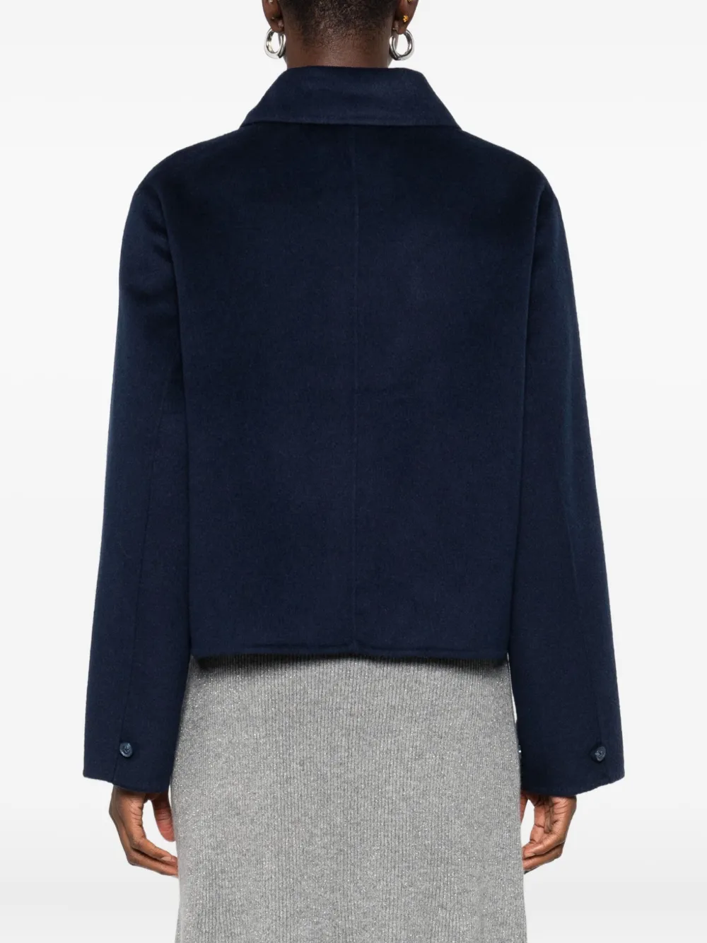 Ottod'Ame Kort jack met raglan mouwen Blauw