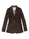 Ottod'Ame corduroy single-breasted jacket - Brown