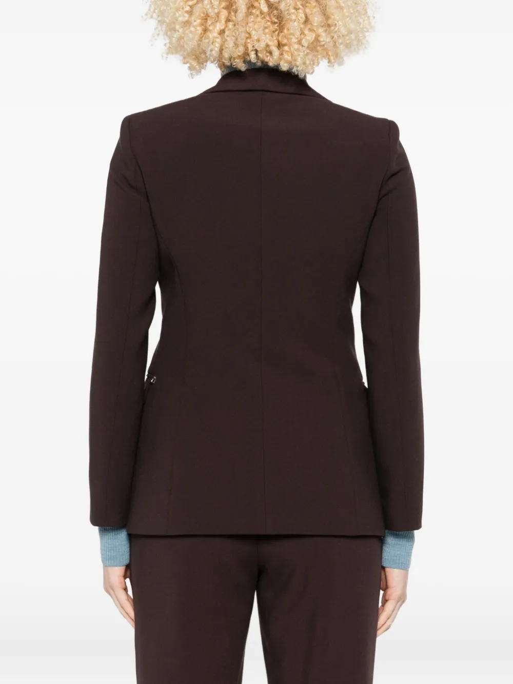 Ottod'ame Single-breasted Notched-lapel Jacket In Brown