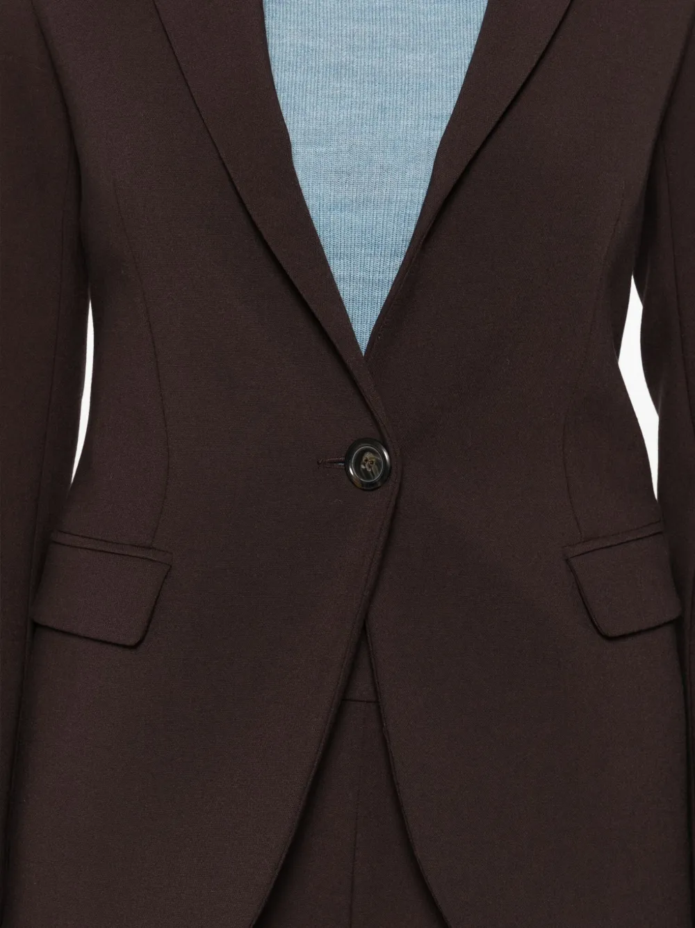 Ottod'ame Single-breasted Notched-lapel Jacket In Brown