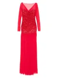 Atu Body Couture sequin-embellished mesh maxi dress - Red