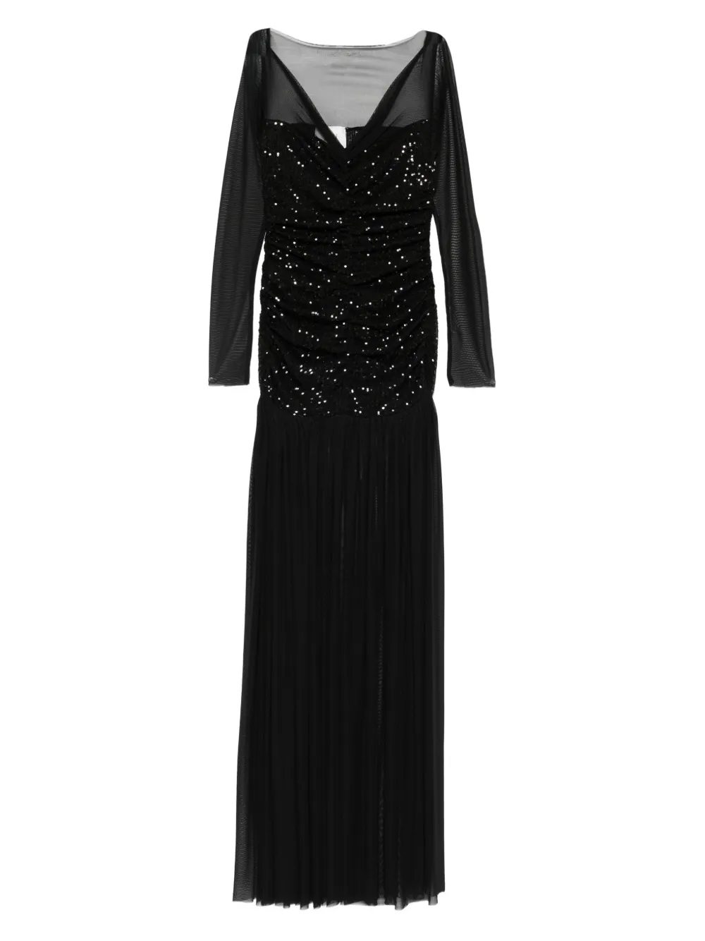 Atu Body Couture sequin-embellished mesh maxi dress Zwart