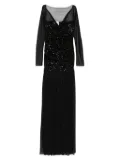 Atu Body Couture sequin-embellished mesh maxi dress - Black