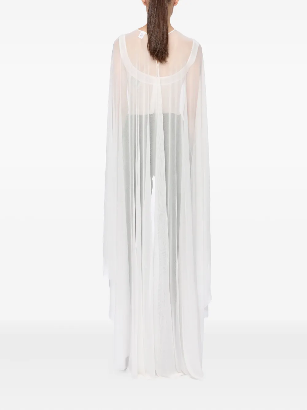 Atu Body Couture Mesh body en cape Wit