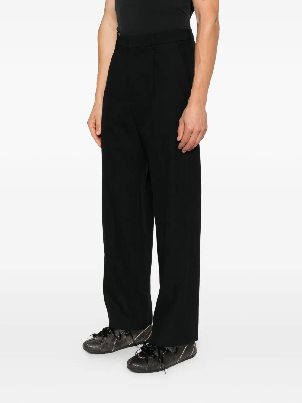 MM6 Maison Margiela Straight plooibroek Zwart