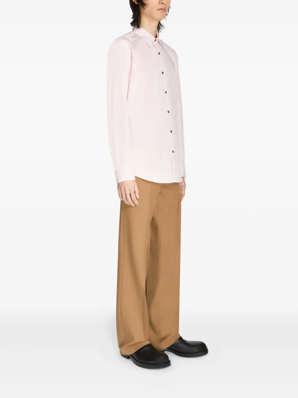 DRIES VAN NOTEN Katoenen overhemd Roze