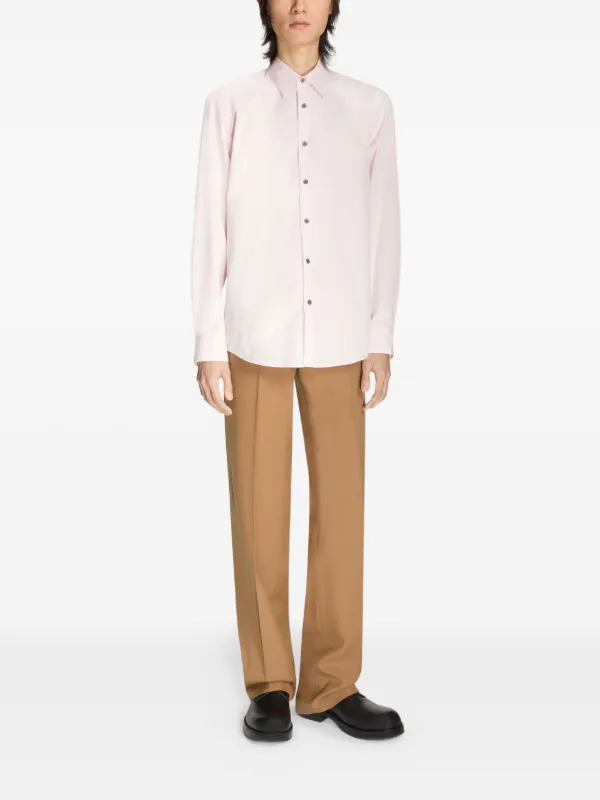 MMDRIES VAN NOTEN スラックス ピンク48 半袖シャツ M DRIES VAN NOTEN ロングスリーブ シャツ | ピンク | FARFETCH JP