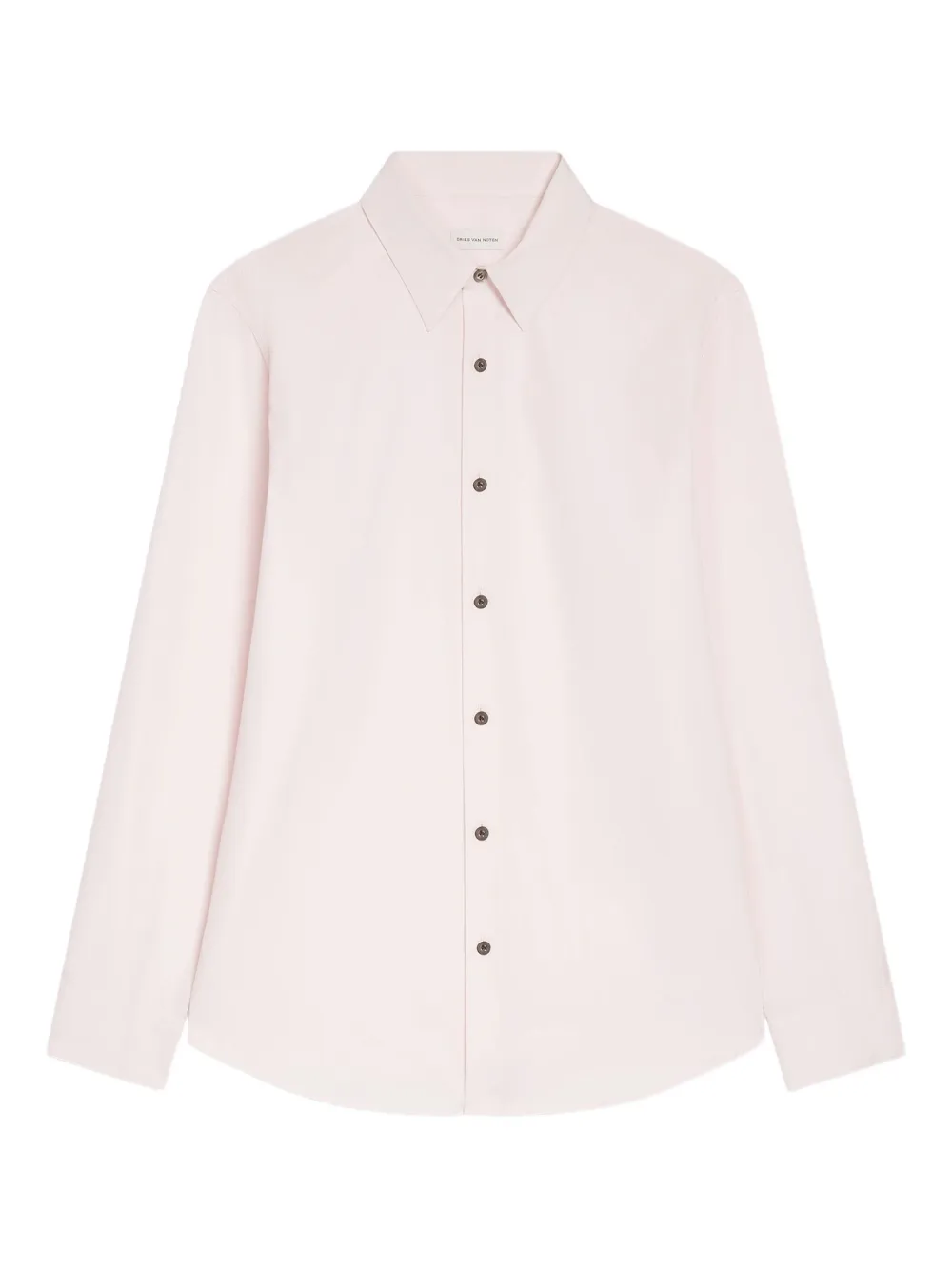 DRIES VAN NOTEN long-sleeves cotton shirt | Pink | Image 1