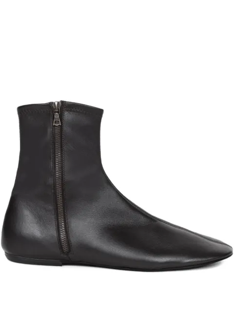 DRIES VAN NOTEN zip-fastening leather boots