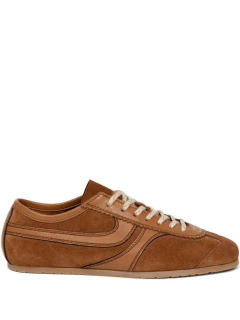DRIES VAN NOTEN suede leather sneakers