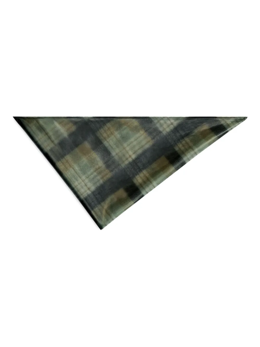 DRIES VAN NOTEN checked bandana | Green | Image 1