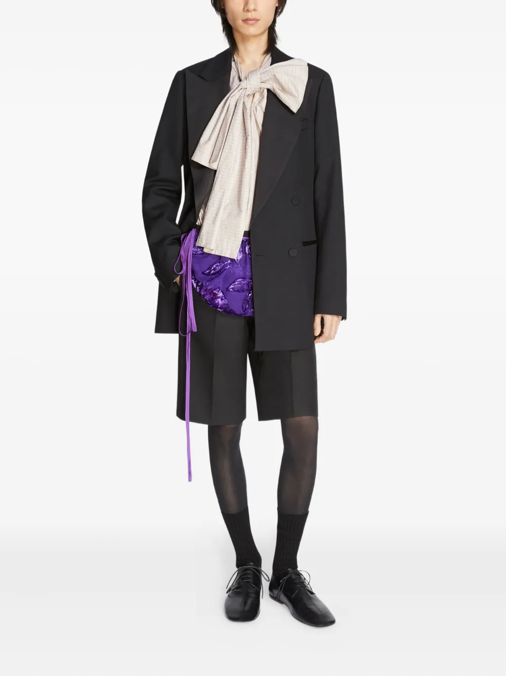 DRIES VAN NOTEN lace-up square-toe oxford shoes Black