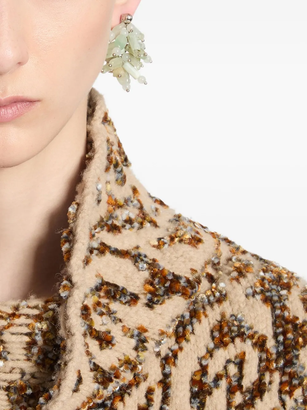 stone-cluster earrings