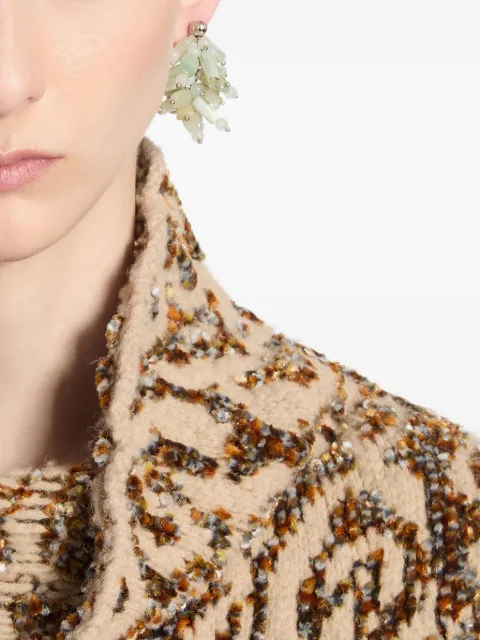 DRIES VAN NOTEN stone-cluster earrings