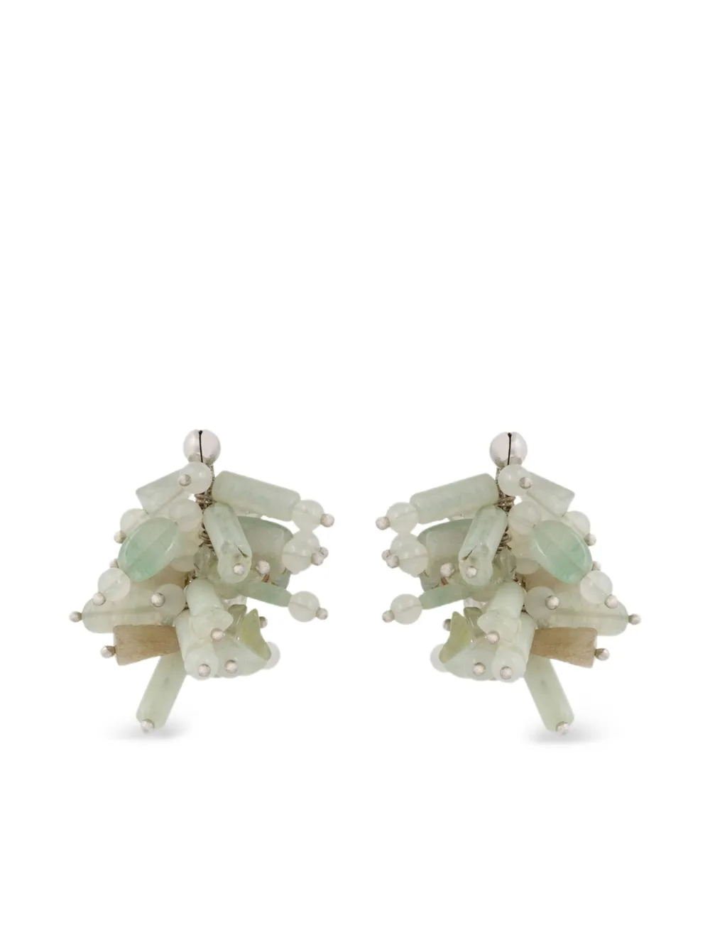 DRIES VAN NOTEN Oorbellen met stenen - Zilver