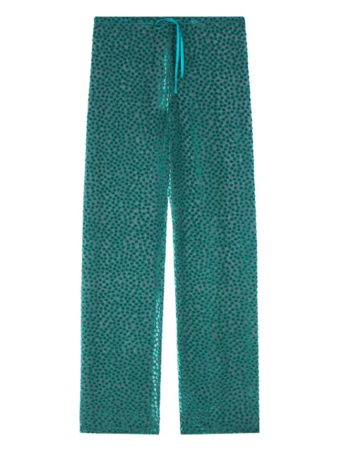 DRIES VAN NOTEN elasticated polka-dot trousers