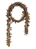 DRIES VAN NOTEN amber-beads scarf necklace - Silver