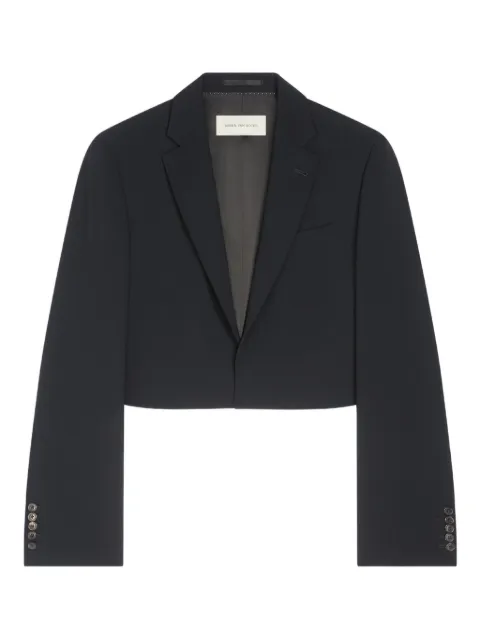 DRIES VAN NOTEN crop-hem buttoned-cuffs blazer