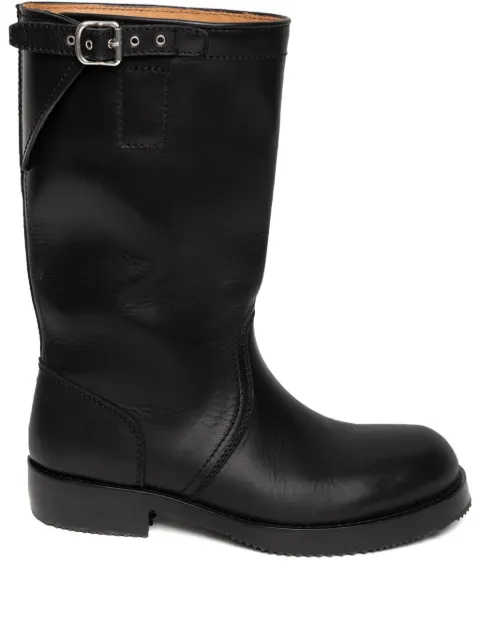 DRIES VAN NOTEN buckle leather boots
