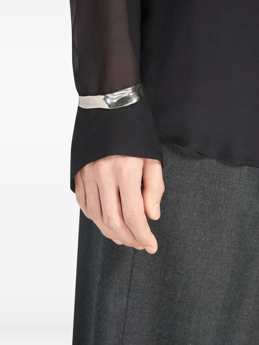 hammered bracelet