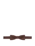 DRIES VAN NOTEN patterned bow tie - Brown