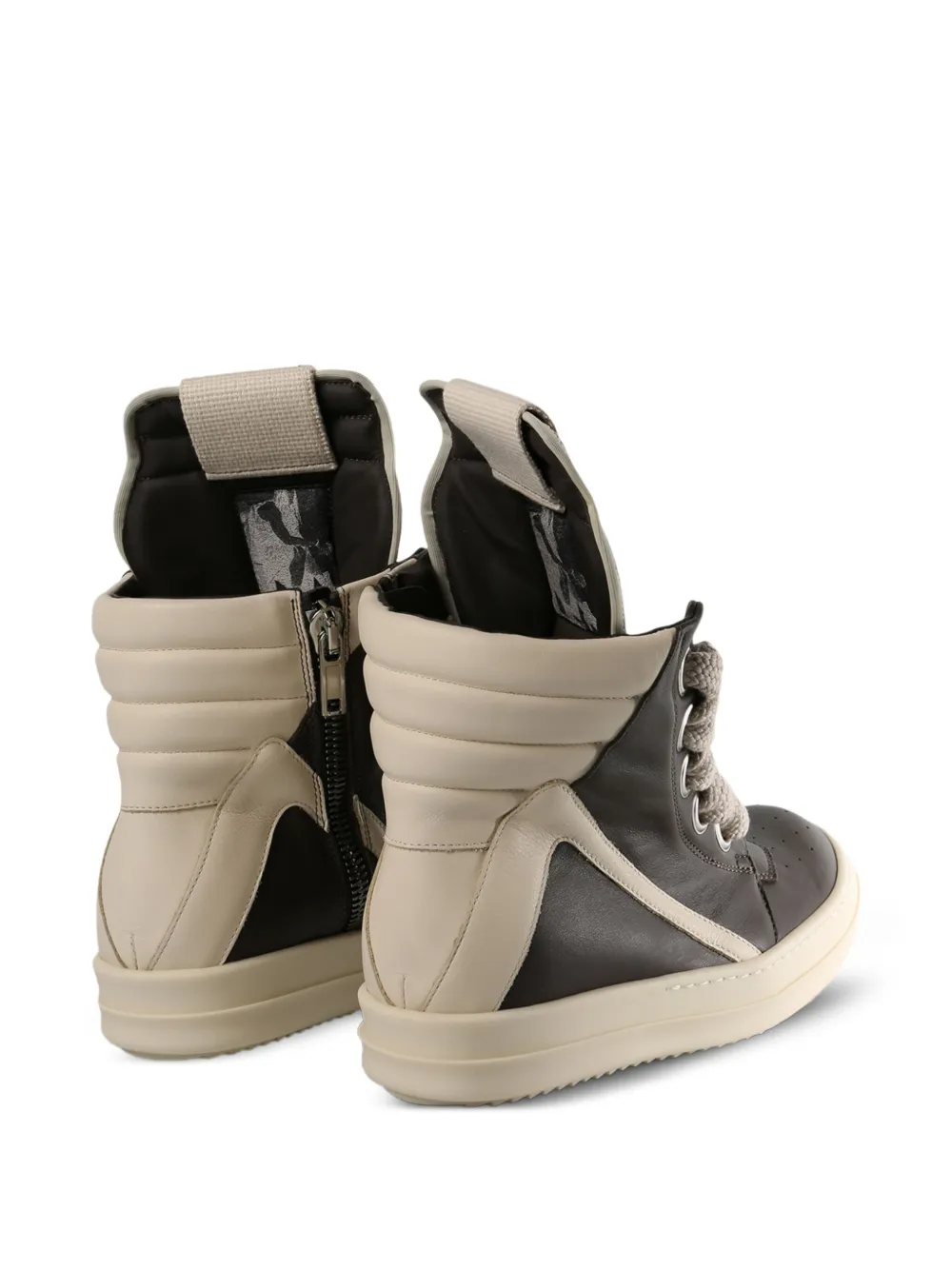 Rick Owens DRKSHDW leather high-top sneakers Black