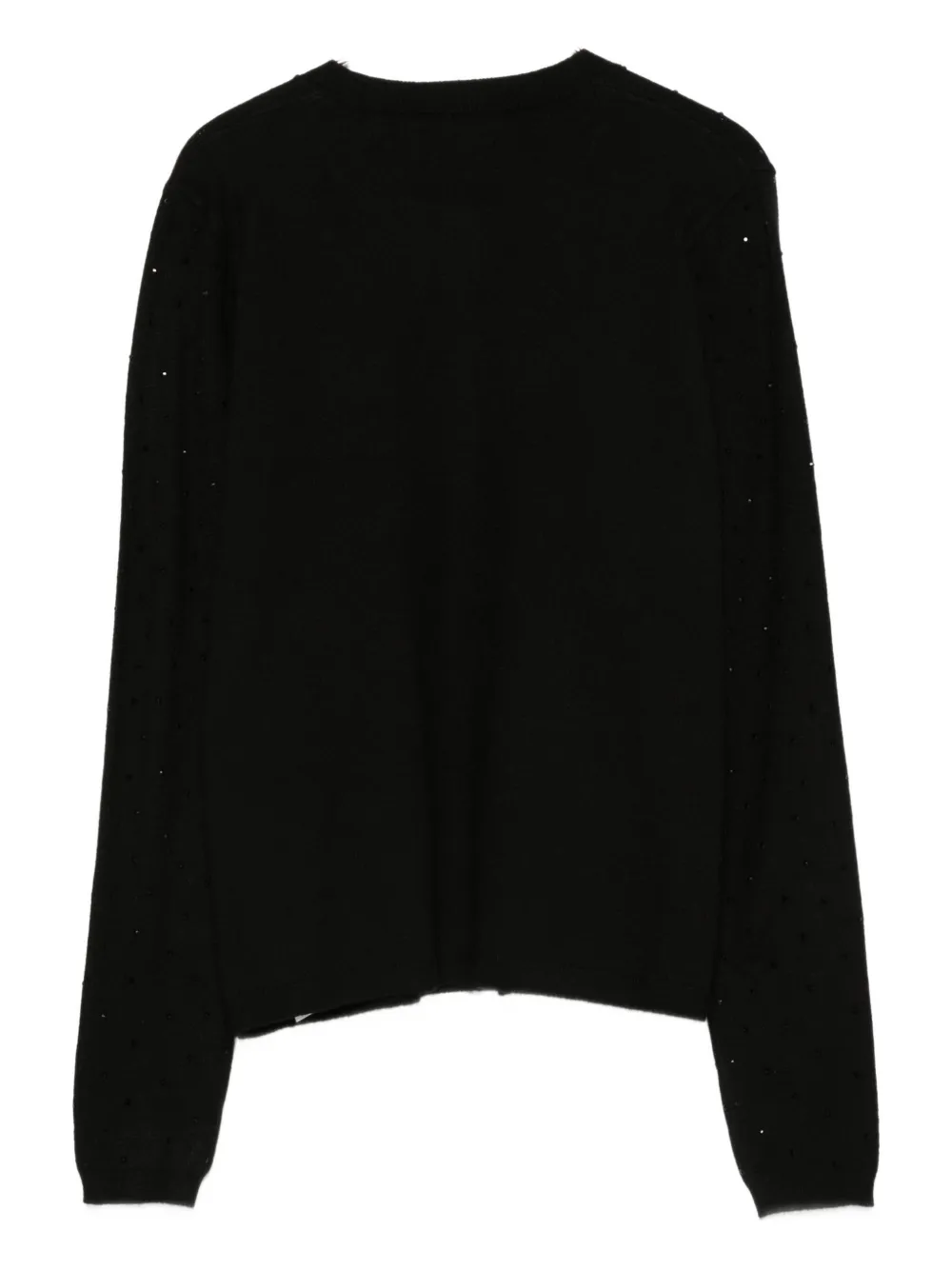 Seventy Embellished Button Cardigan In Black