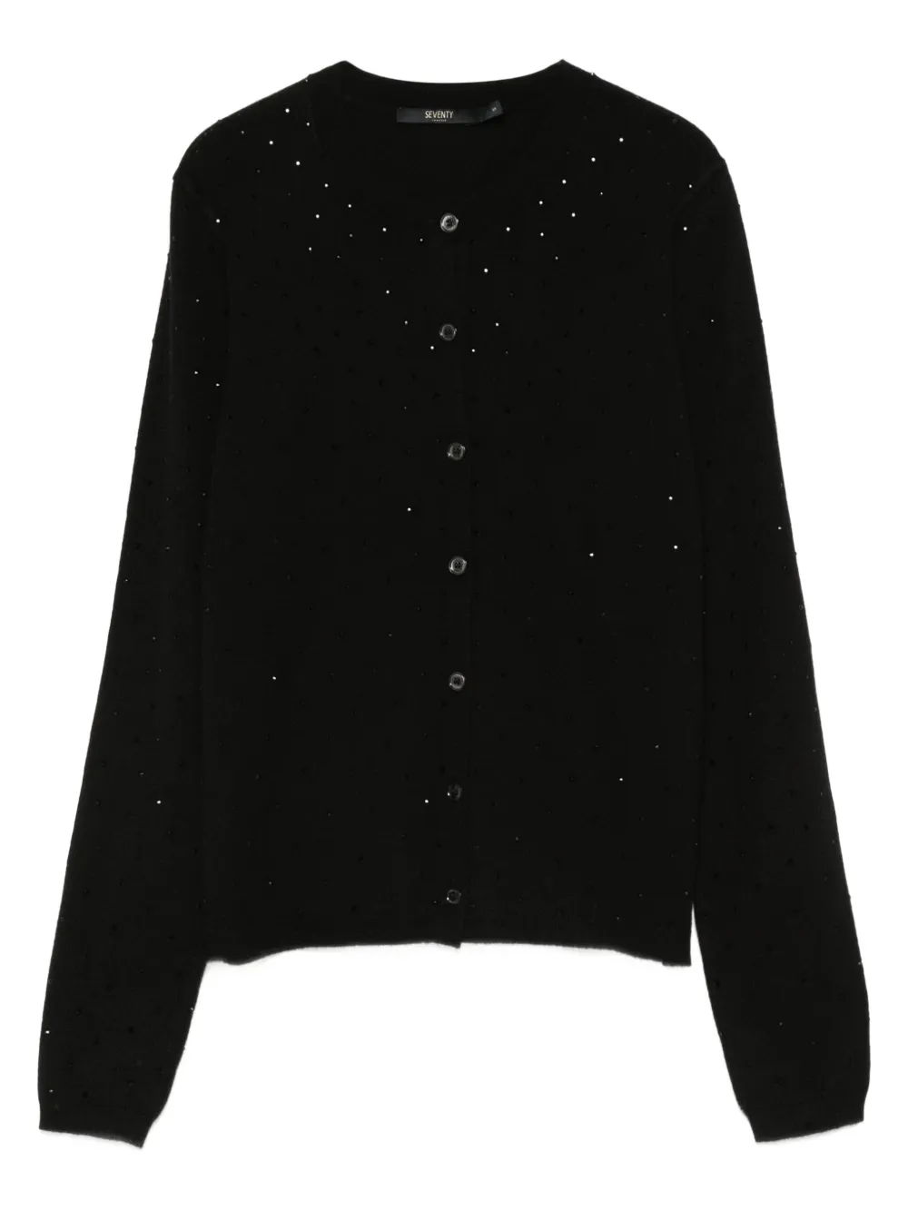 Seventy Vest met knopen Zwart