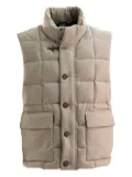 Fay quilted-pattern gilet - Neutrals
