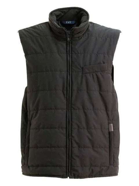 Fay quilted zip-front gilet