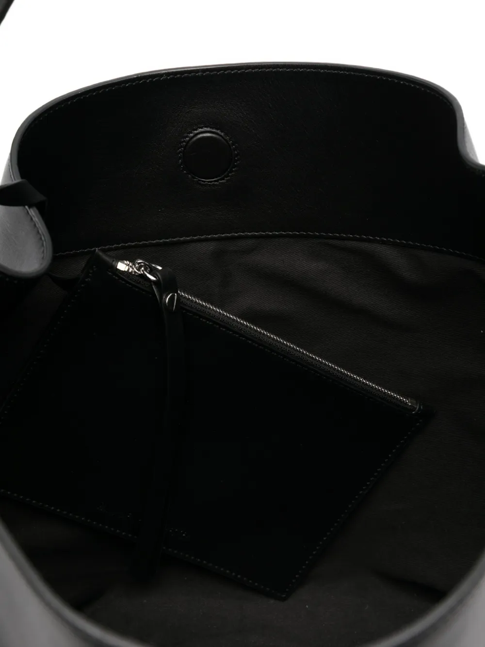 Ann Demeulemeester Via Belt medium leren shopper Zwart