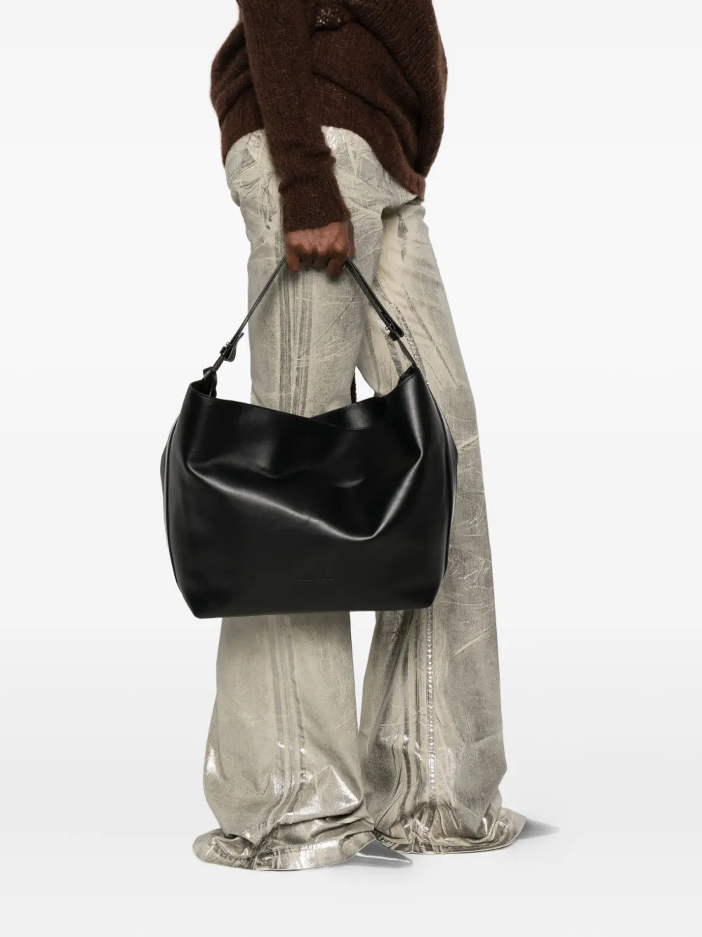 Ann Demeulemeester medium Via Belt leather tote bag | Image 2