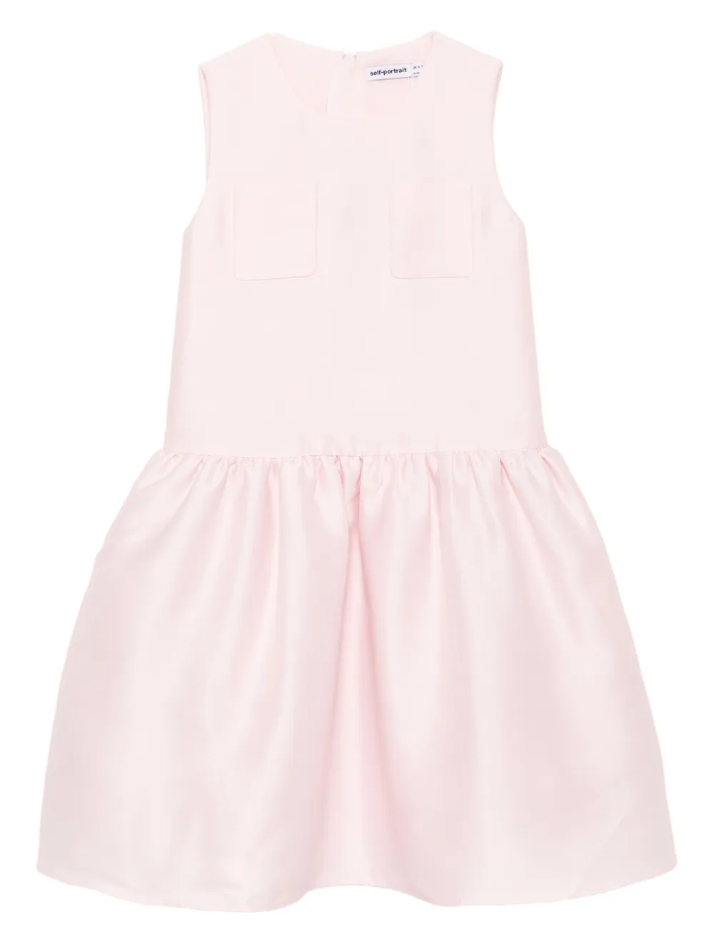 Self-Portrait Kids taffeta dress - Rosa