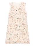 Self-Portrait Kids sequin-embroidered dress - Neutrals