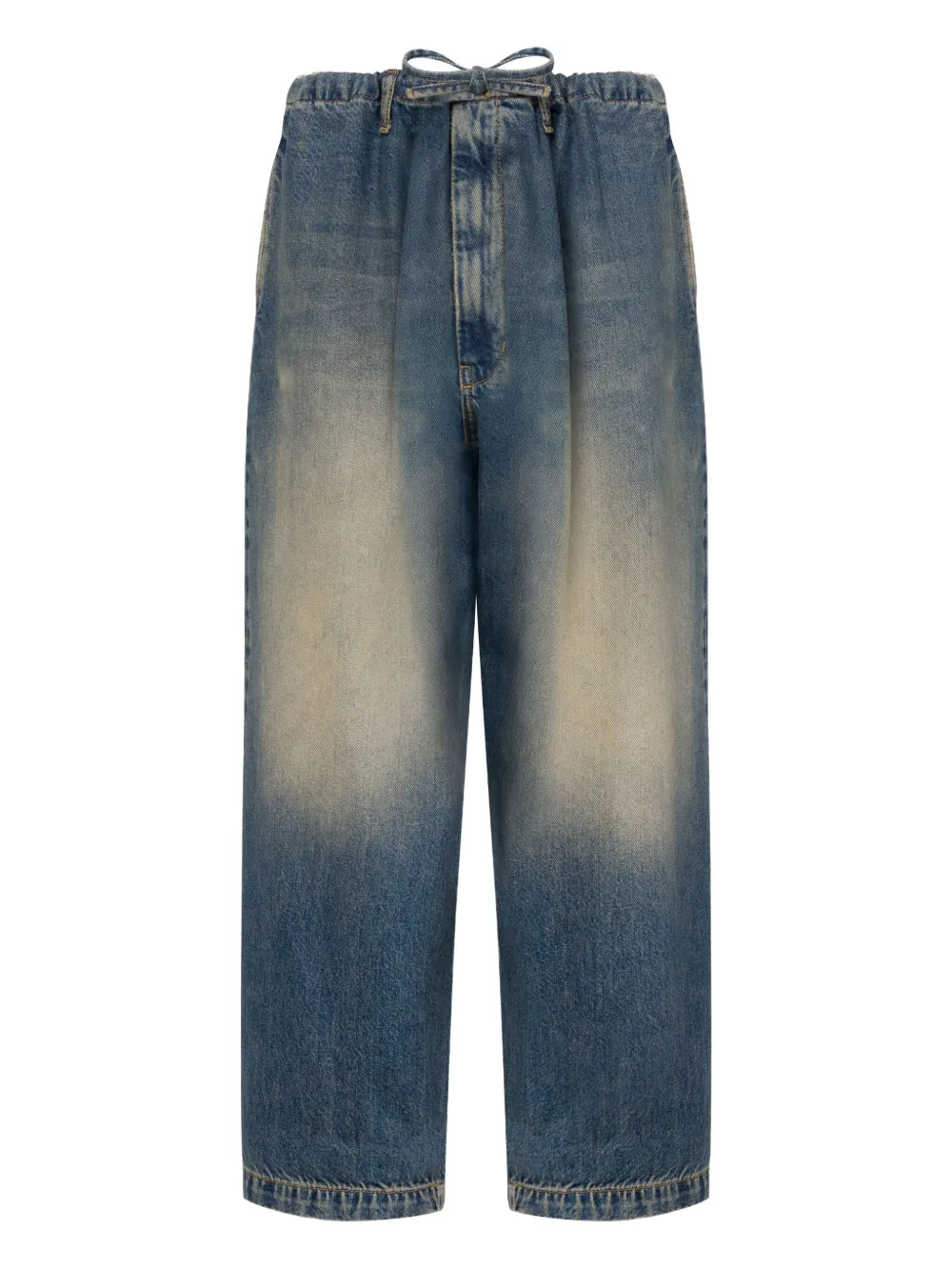drawstring-waist jeans