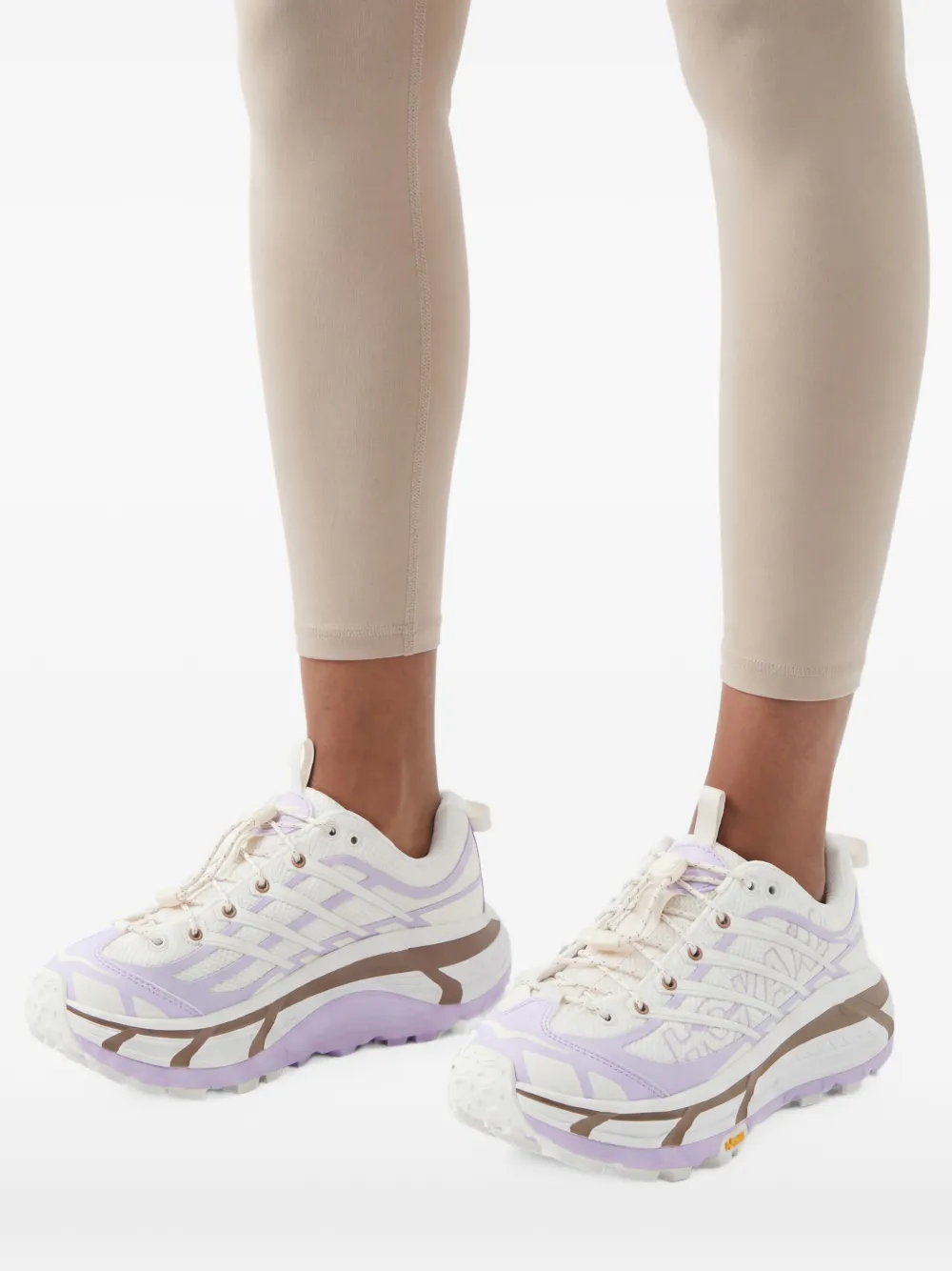 HOKA Mafate Three2 sneakers met logoprint Wit