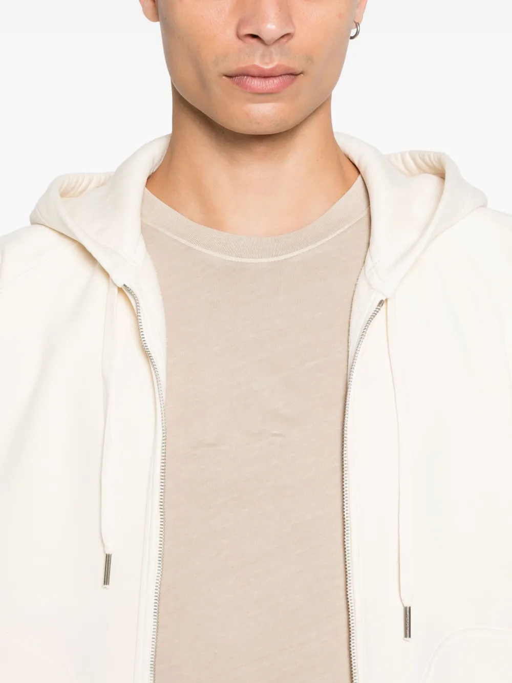 TOM FORD Hoodie met rits Beige