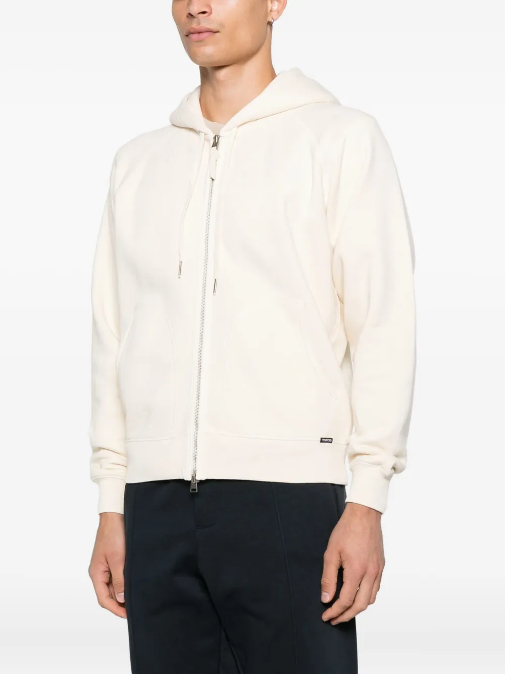 TOM FORD Hoodie met rits Beige